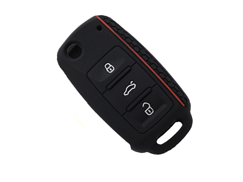 VW Silicone Key Cover Black GTi